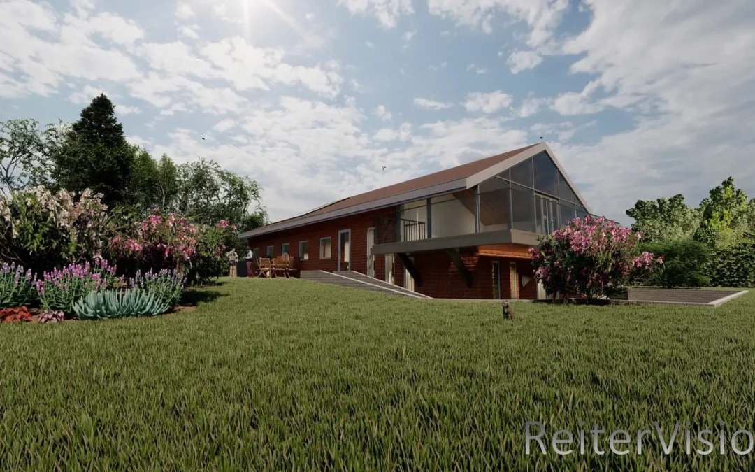 2-plans villa med moderniseret glasfacade